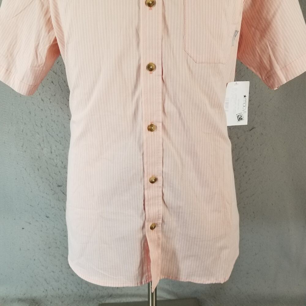 Columbia Shirt Mens XL Pink Short Sleeve Cotton New Casual Outdoor - Picture 3 of 11